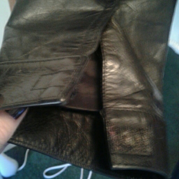 GAP black leather jacket - Picture 4 of 5